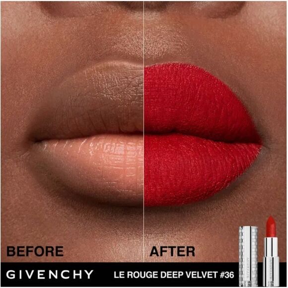 Givenchy Le Rouge Deep Velvet Matte Lipstick Full Size NWOB - Picture 3 of 7